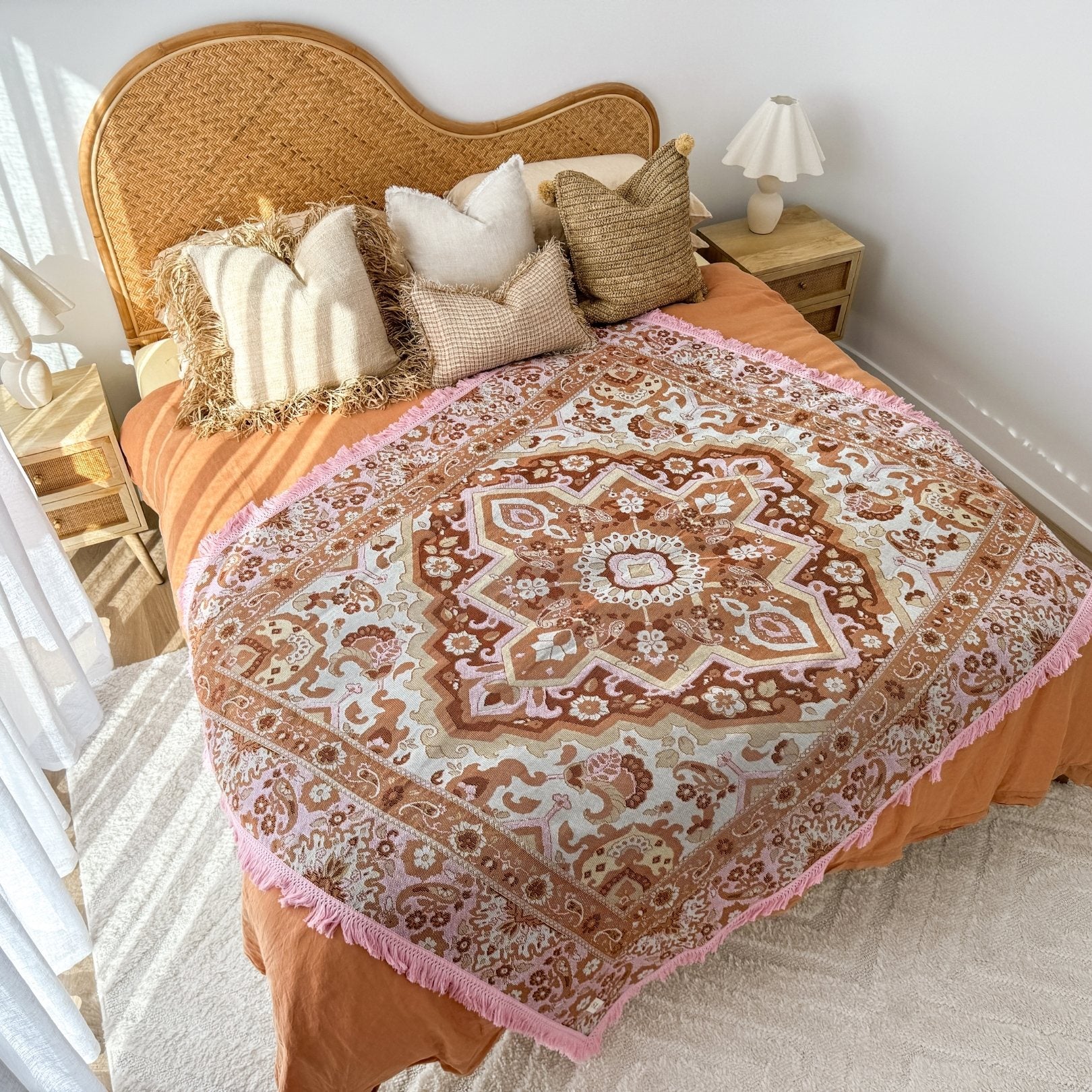 Desert Rose Woven Picnic Blanket