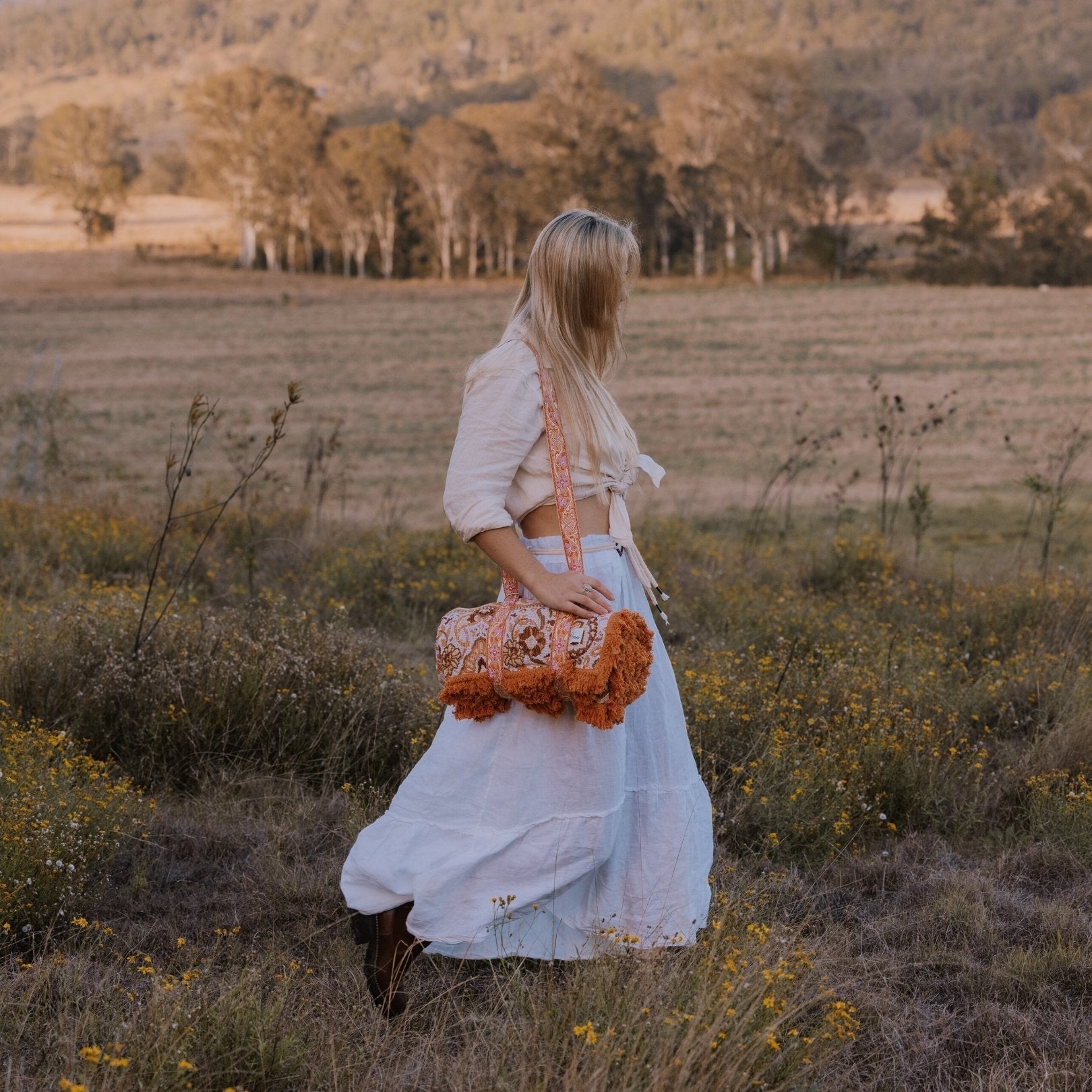 Folk Papaya Carry Strap