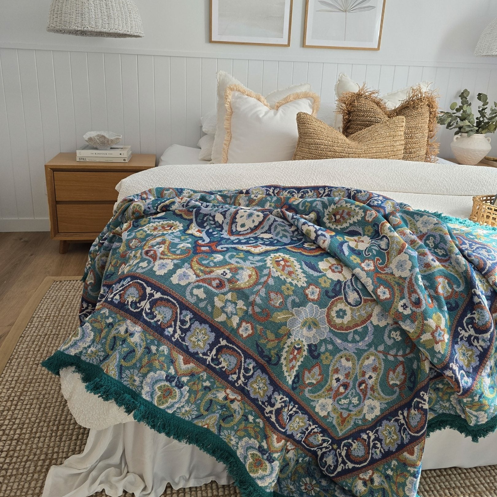 Luna Boho Woven Throw