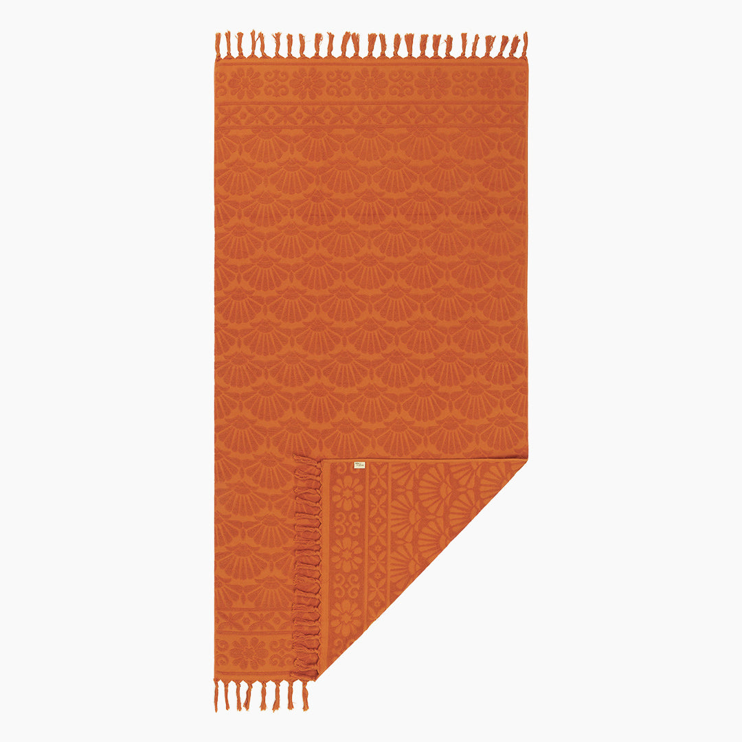 Zali Spice Large Cotton Beach Towel