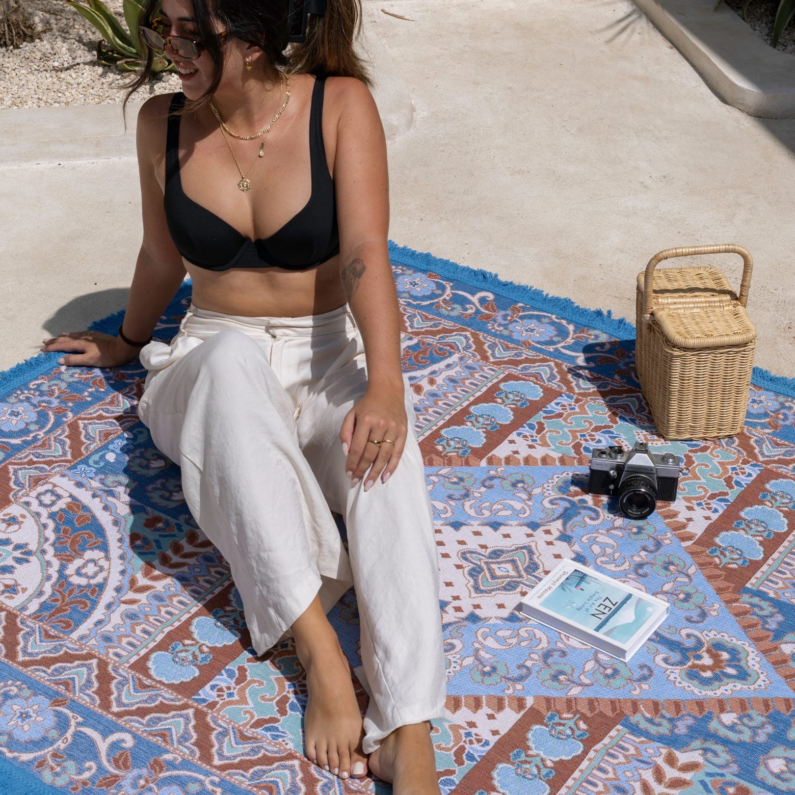 Zephyr Boho Picnic Rug