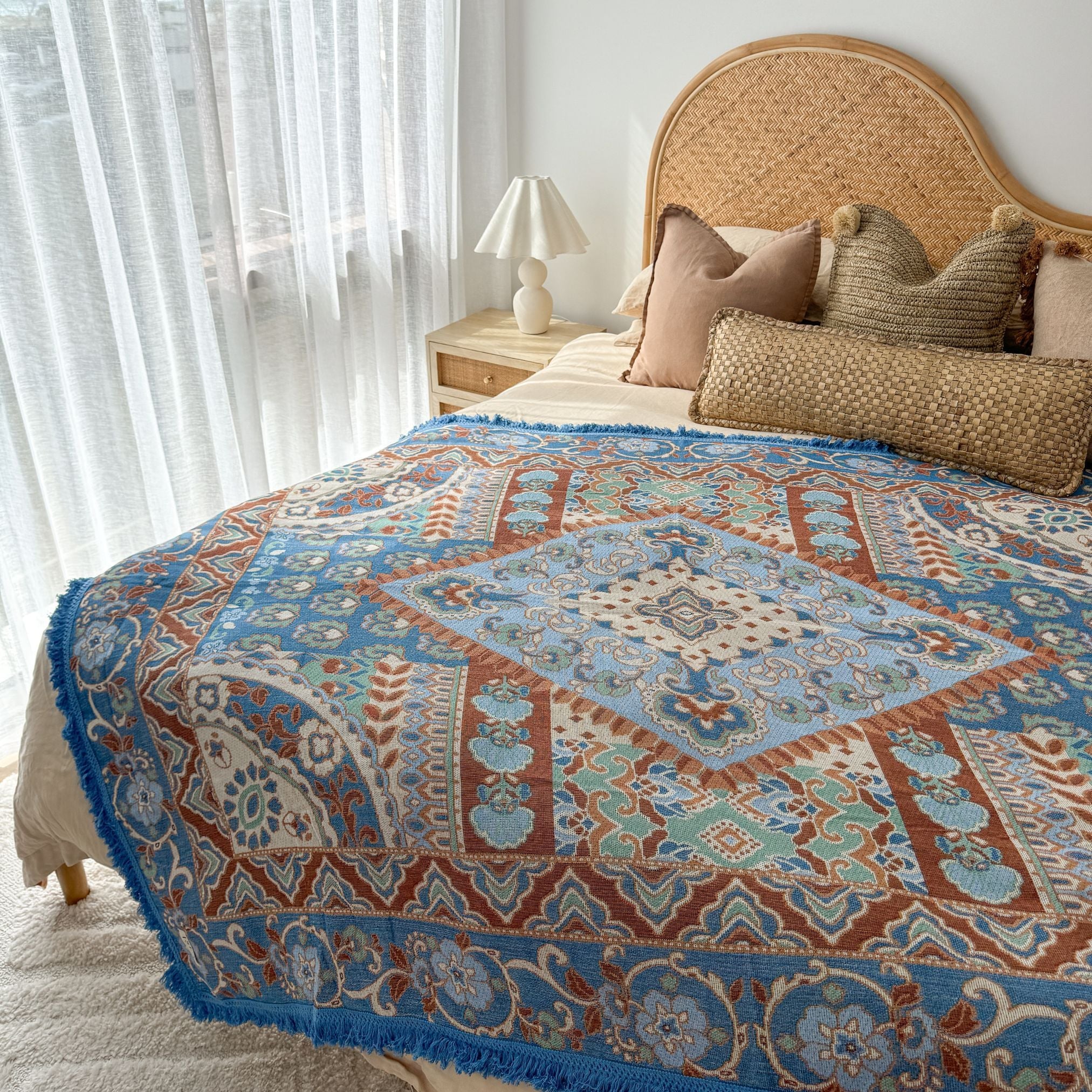 Zephyr Woven Boho Blanket