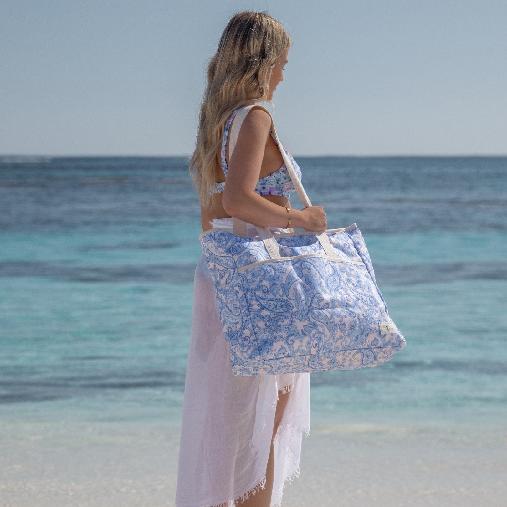 Paros Bohemian Printed Beach Bag