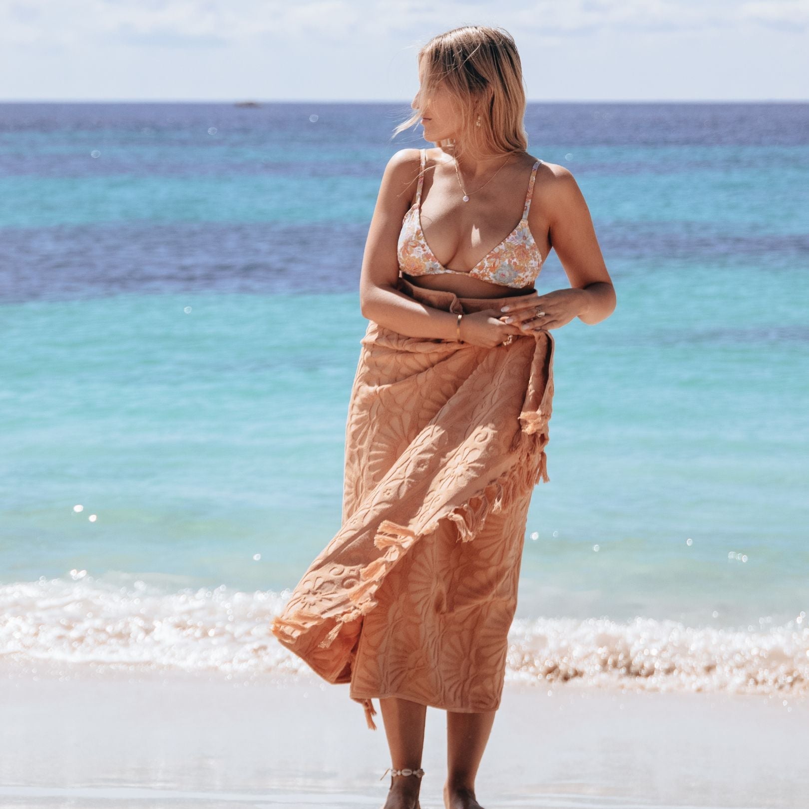 Zali Beach Towel Fawn